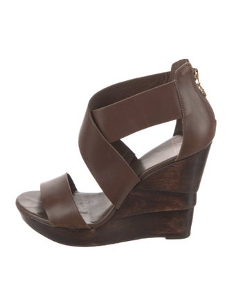 Diane von Furstenberg Leather Slingback Sandals