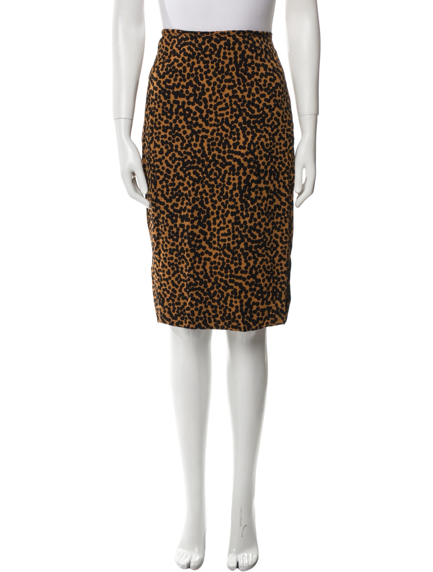 Diane von Furstenberg Polka Dot Print Knee-Length Skirt