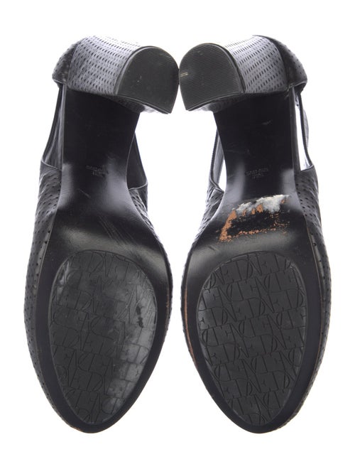 Diane von Furstenberg Leather Lasercut Accents Pumps