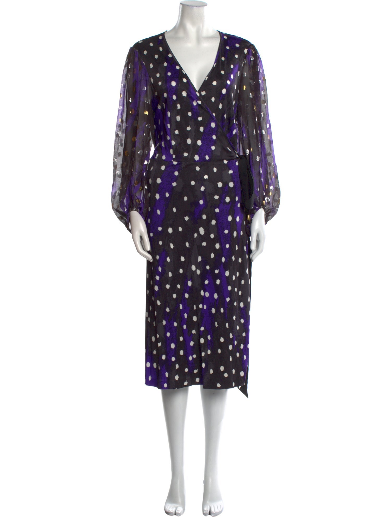 Diane von Furstenberg Printed Midi Length Dress
