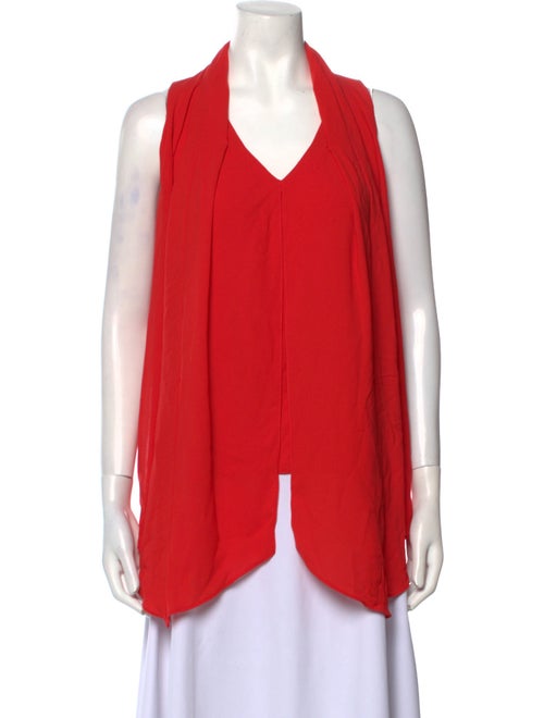 Diane von Furstenberg V-Neck Sleeveless Blouse