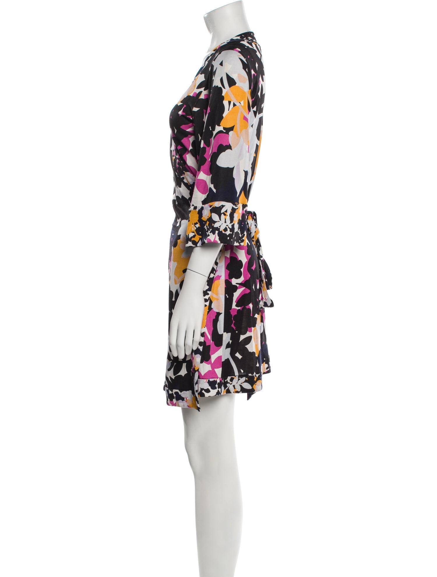 Diane von Furstenberg Silk Printed Robe
