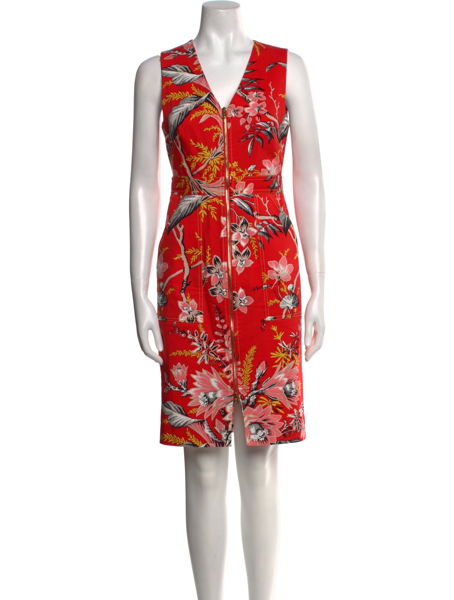 Diane von Furstenberg Floral Print Mini Dress