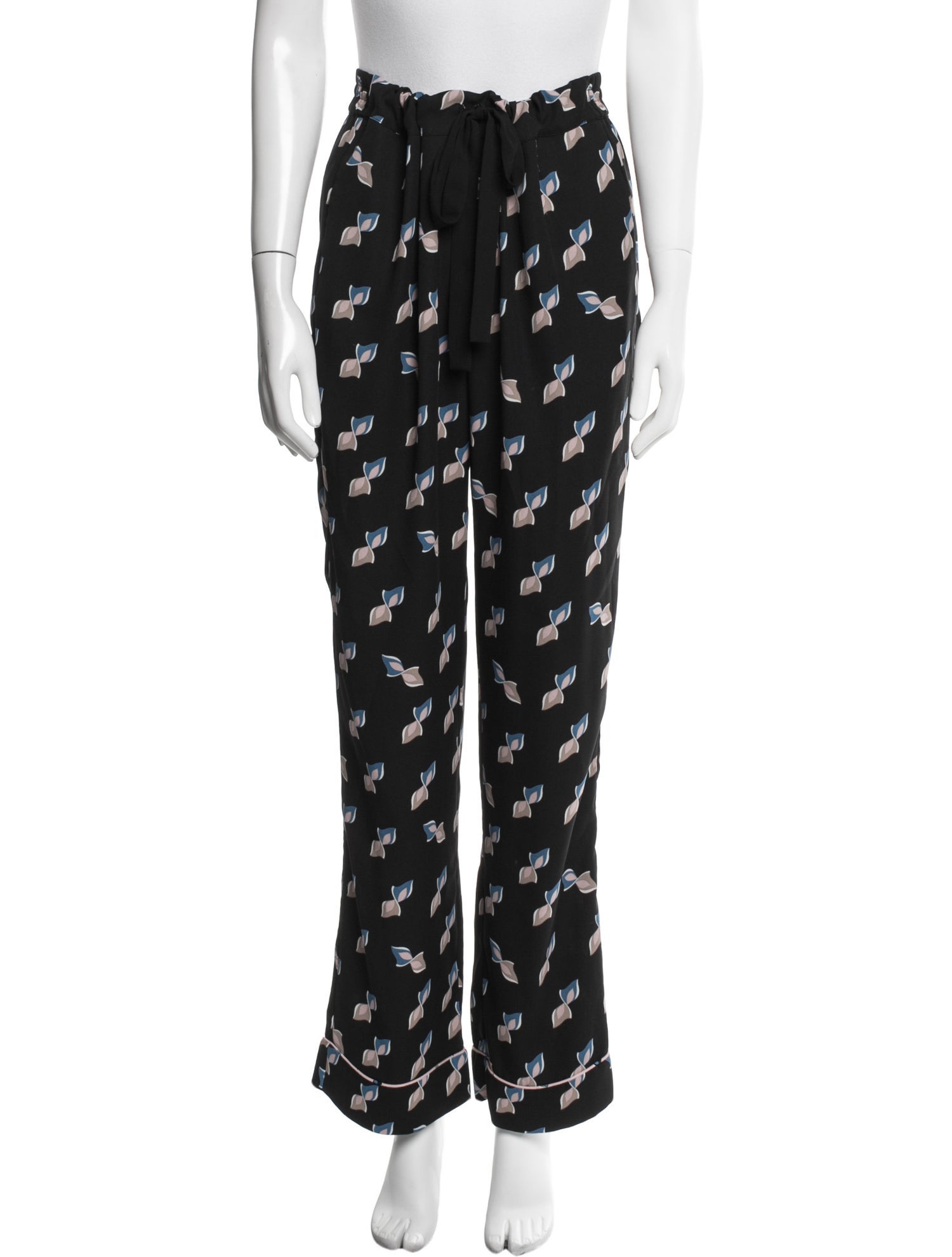 Diane von Furstenberg Printed Straight Leg Pants