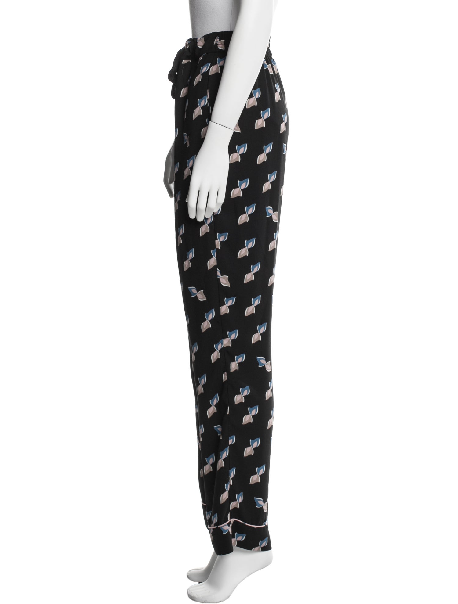 Diane von Furstenberg Printed Straight Leg Pants