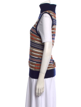 Diane von Furstenberg Striped Turtleneck Top