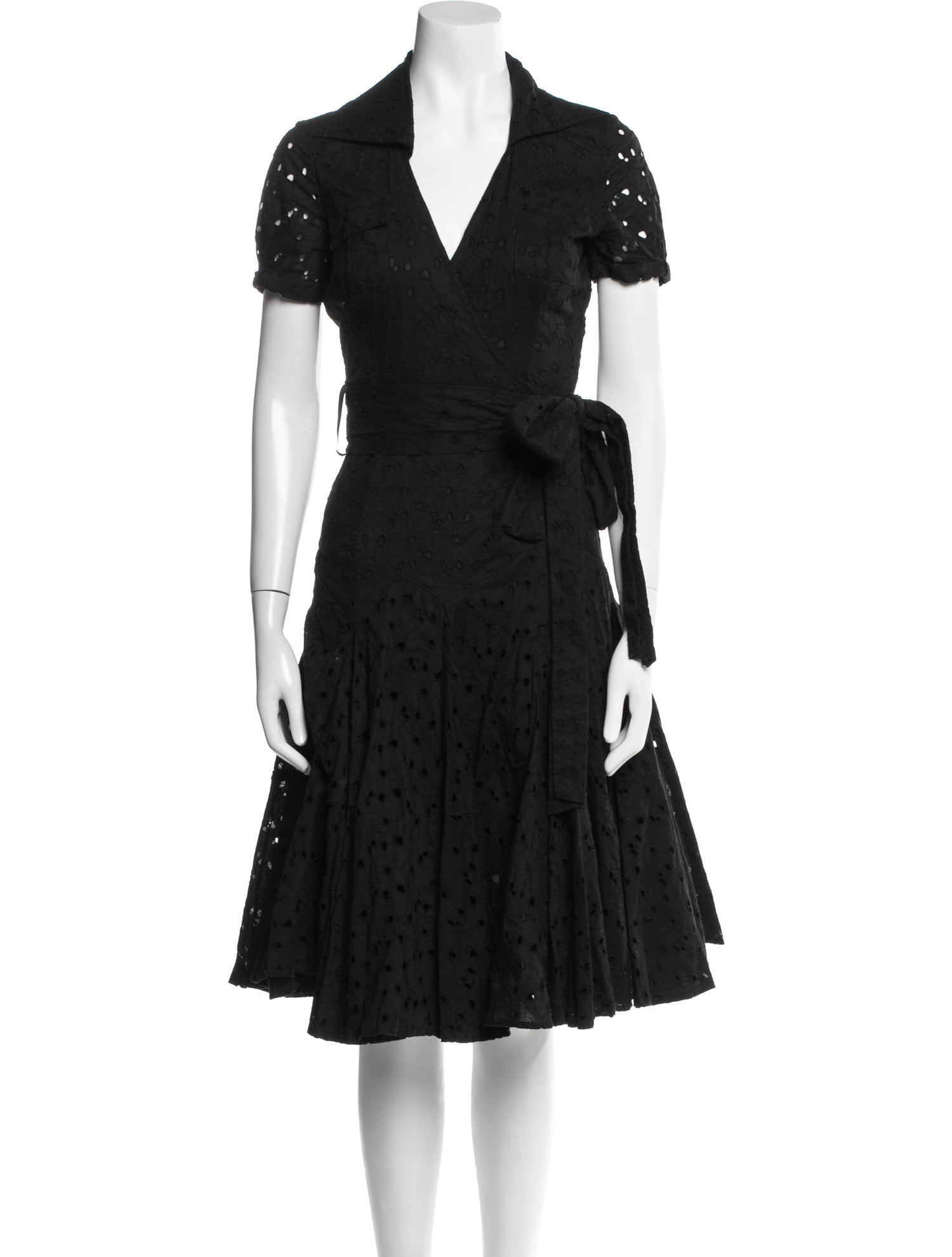 Diane von Furstenberg V-Neck Knee-Length Dress