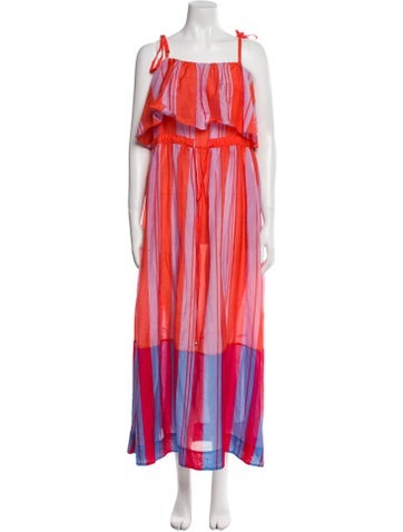 Diane von Furstenberg Dresses Striped Long Dress M