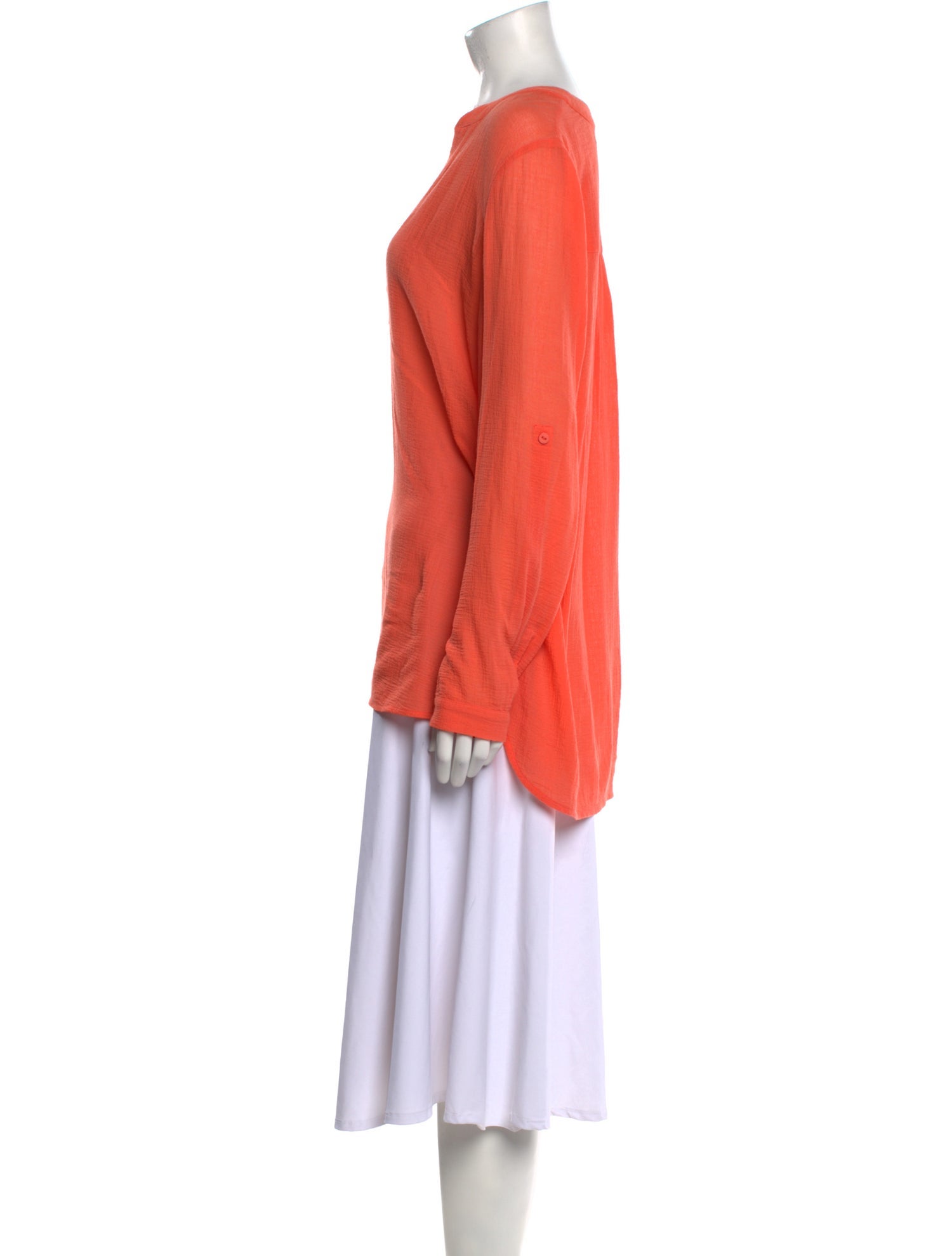 Diane von Furstenberg V-Neck Long Sleeve Tunic