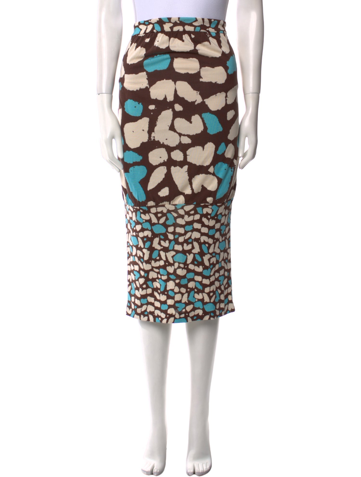 Diane von Furstenberg Silk Midi Length Skirt