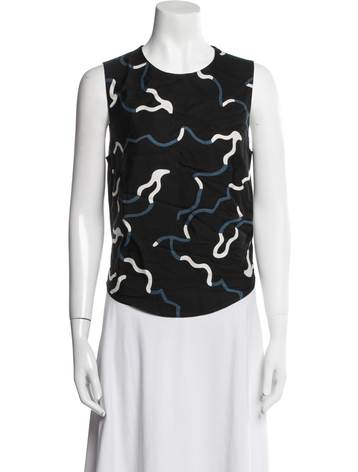 Diane von Furstenberg Wool Printed Top