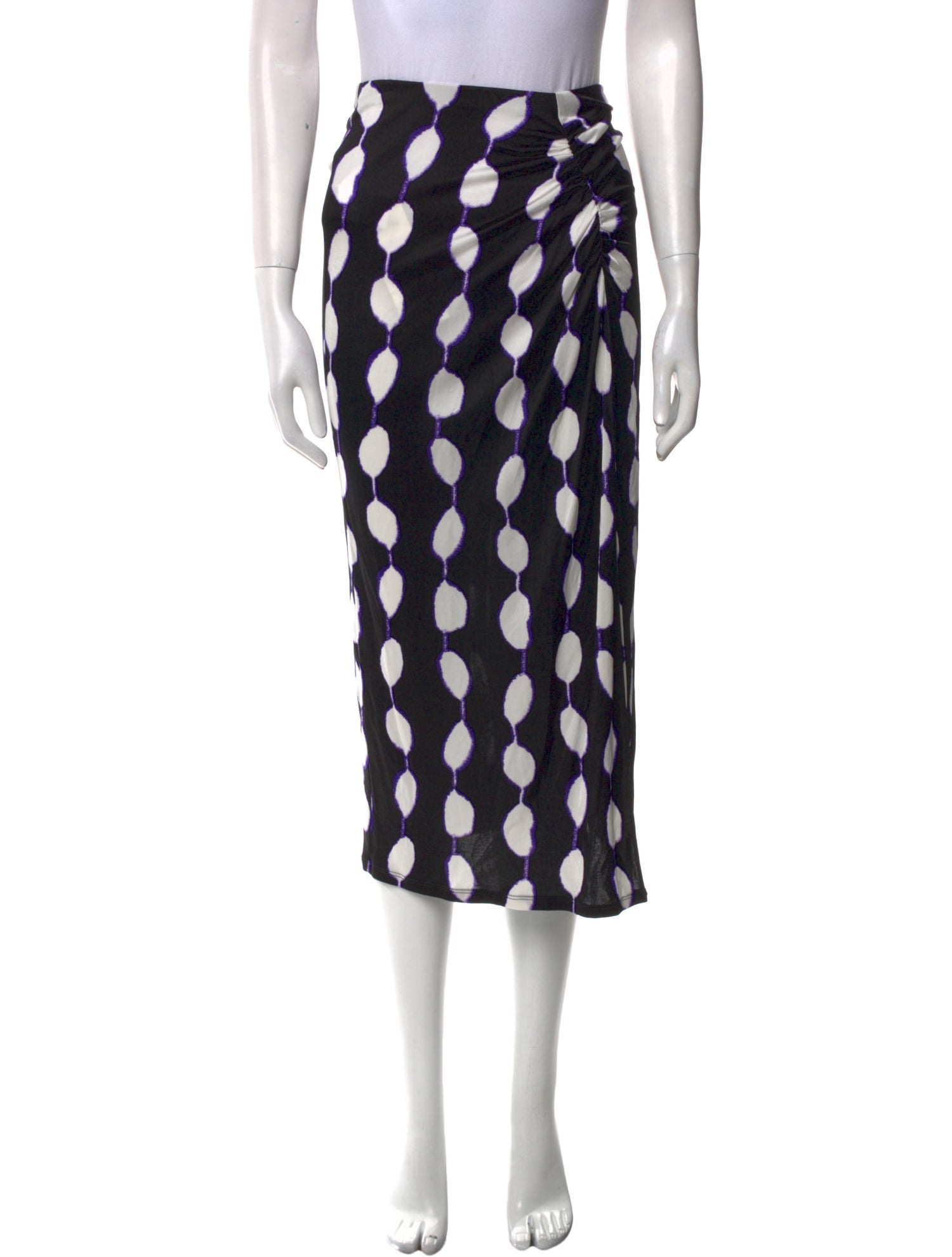 Diane von Furstenberg Printed Midi Length Skirt