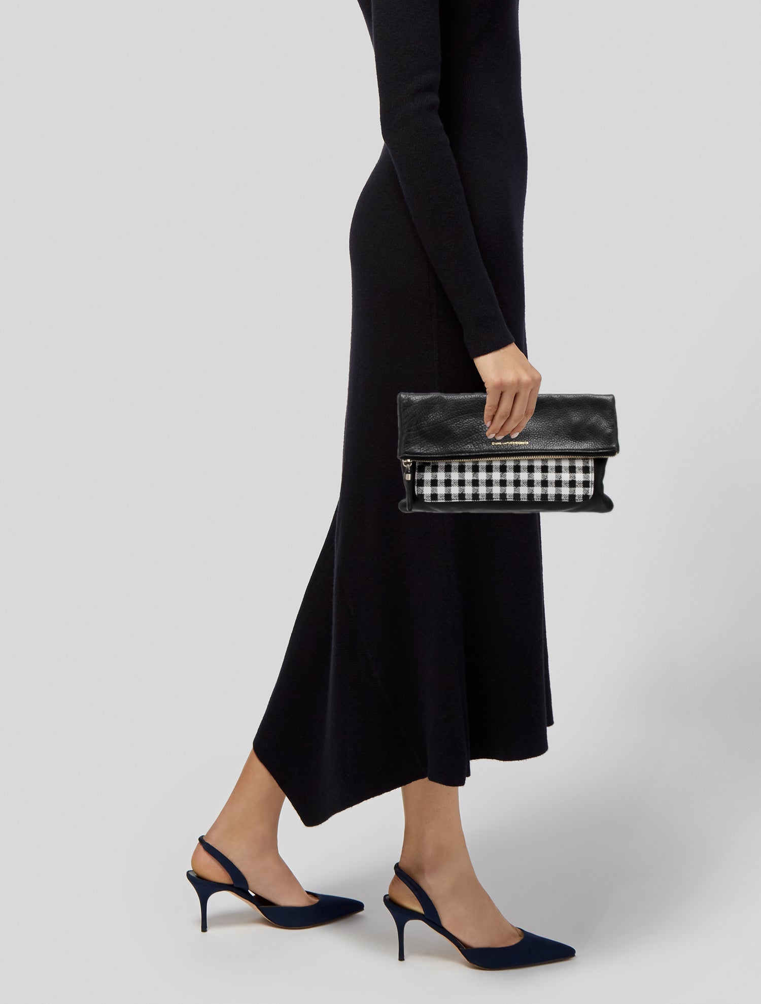 Diane von Furstenberg Leather Clutch