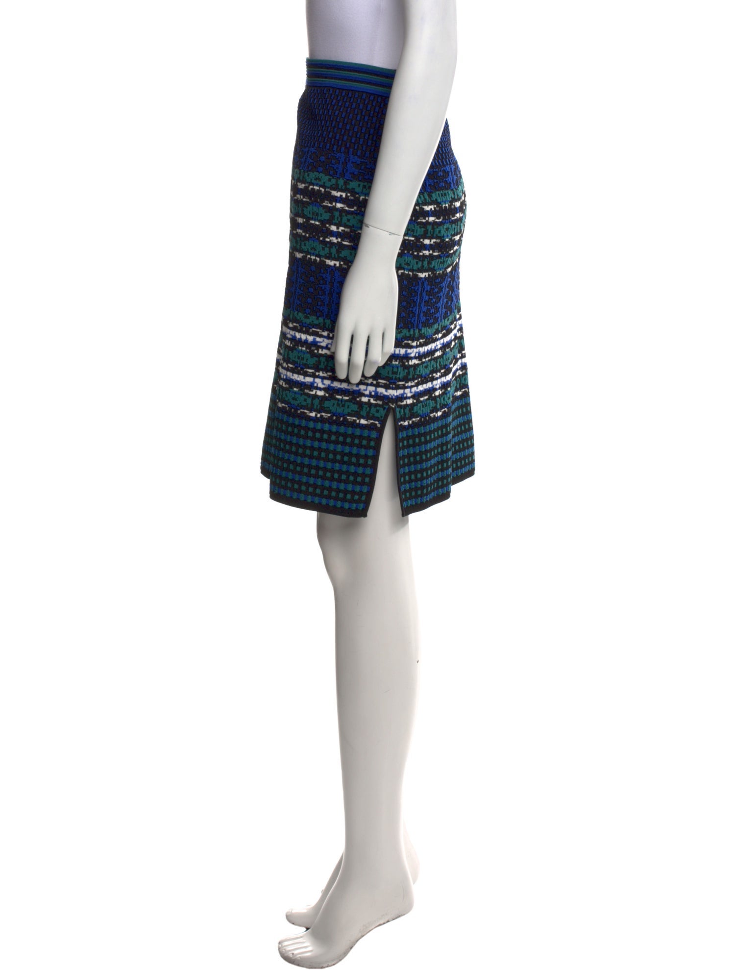 Diane von Furstenberg Striped Knee-Length Skirt