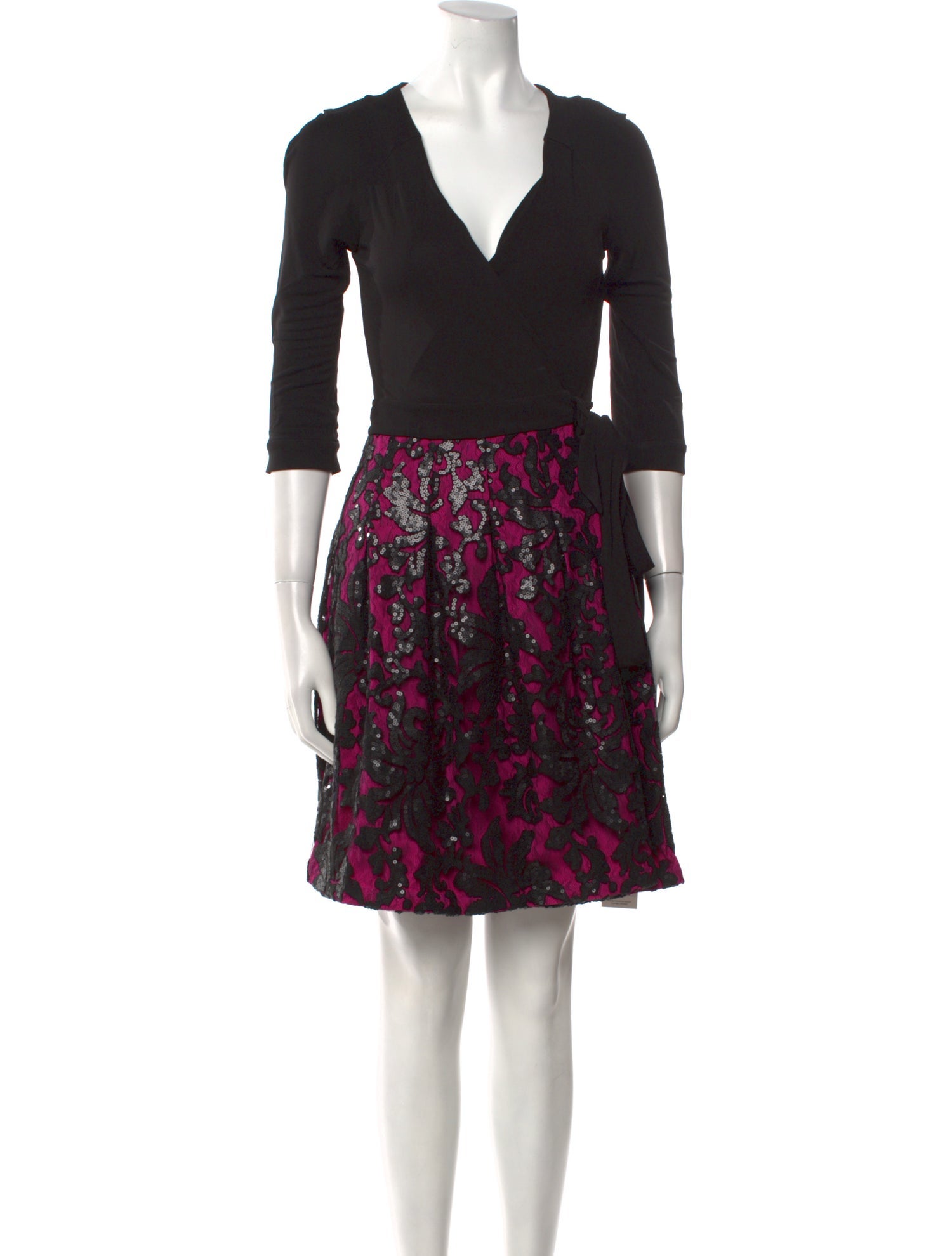 Diane von Furstenberg Nylon Knee-Length Dress