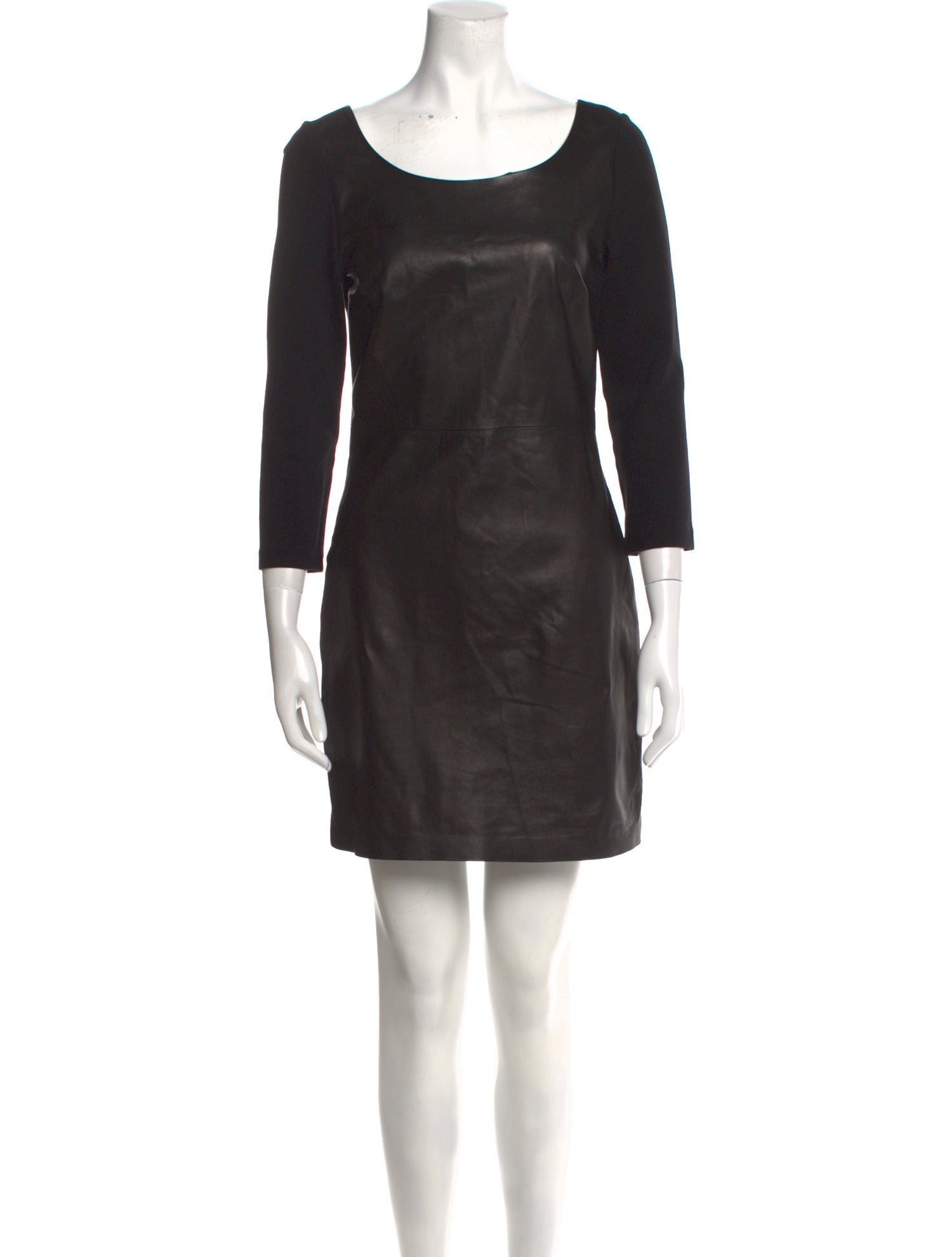 Diane von Furstenberg Leather Mini Dress