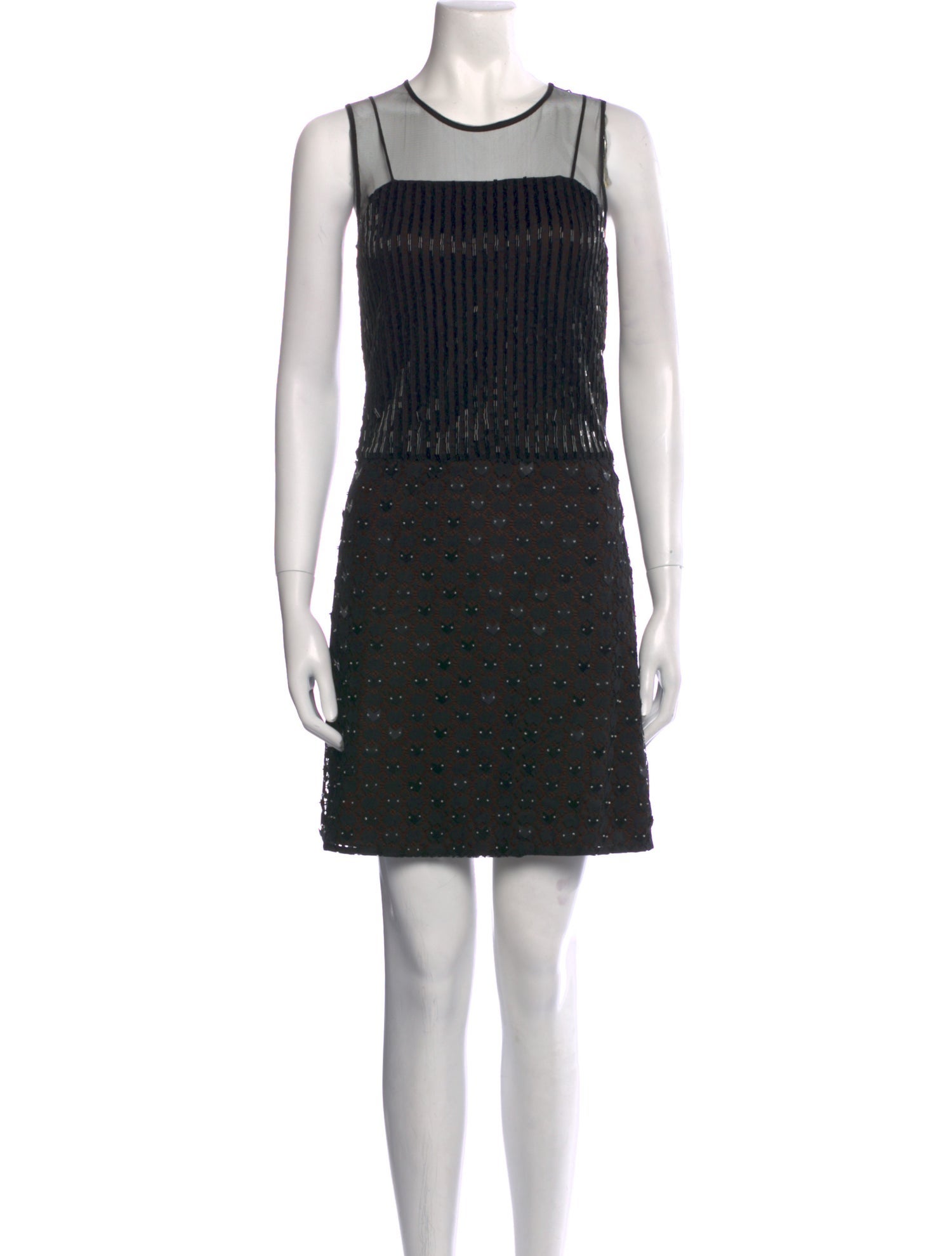Diane von Furstenberg Crew Neck Mini Dress