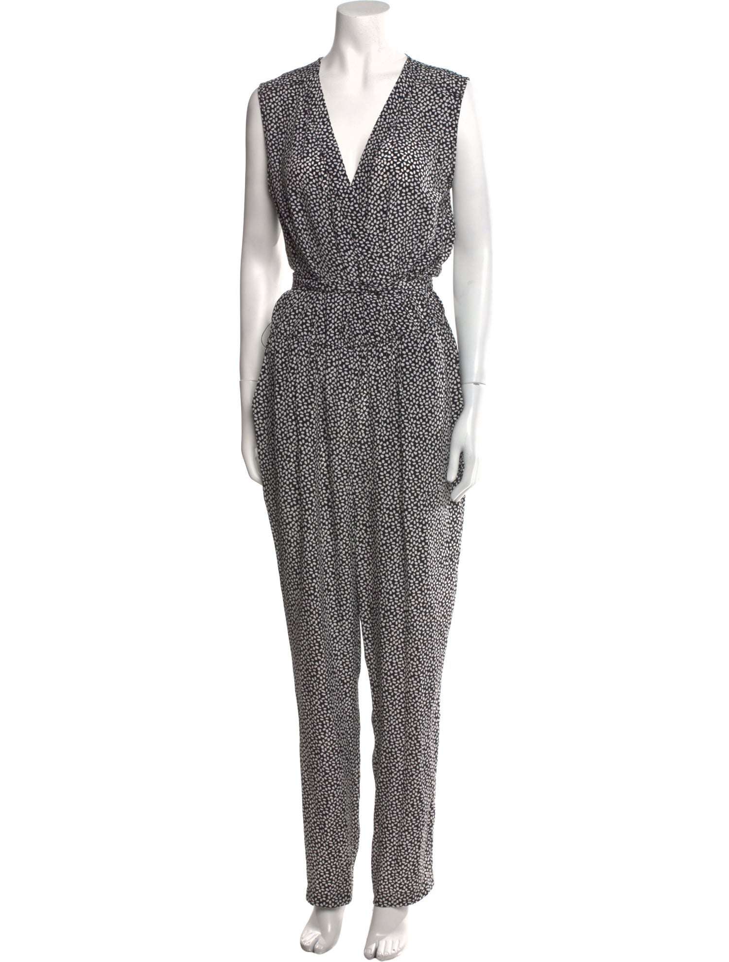 Diane von Furstenberg Silk Printed Jumpsuit