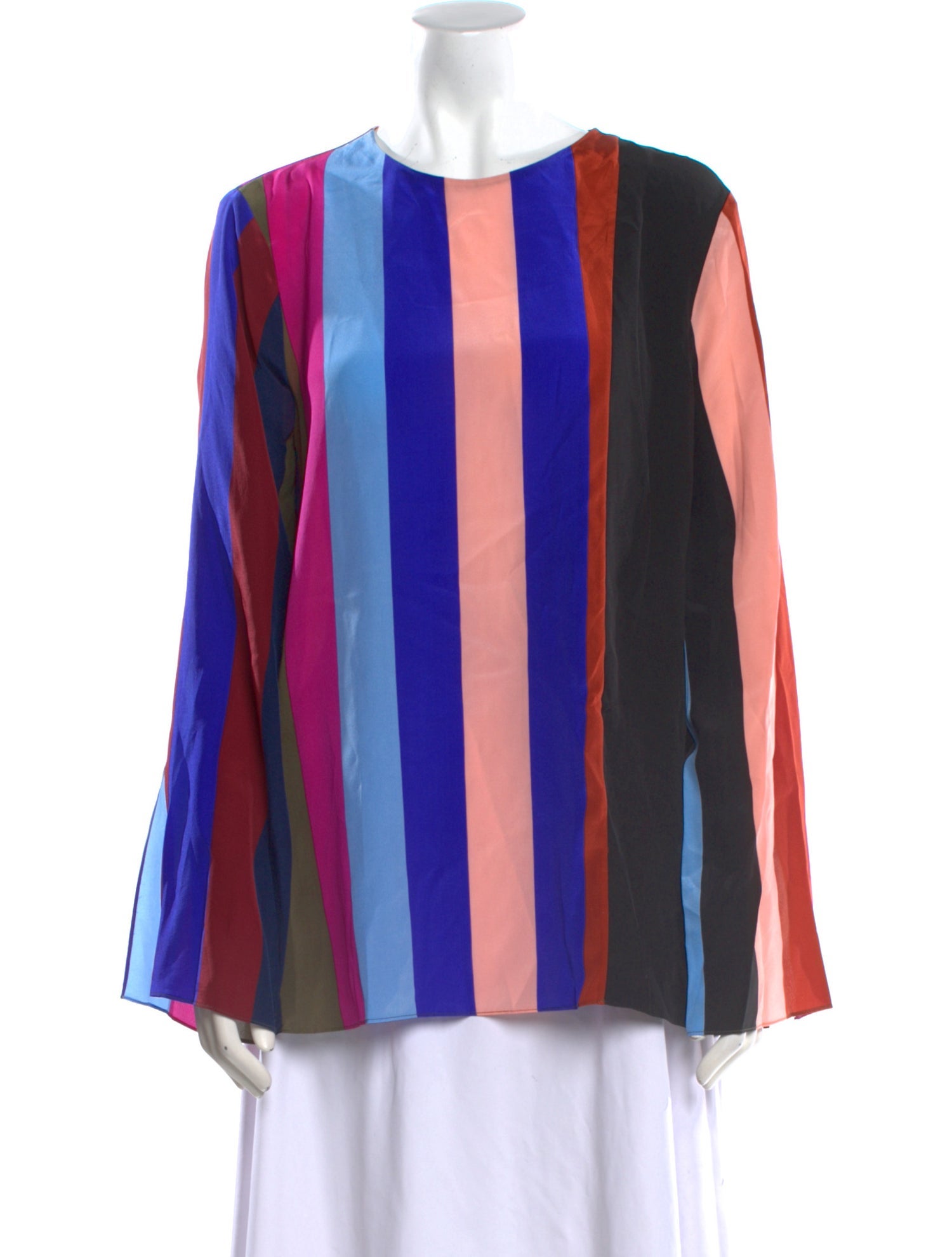 Diane von Furstenberg Silk Striped Tunic