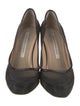 Diane von Furstenberg Suede Mesh Accents Pumps
