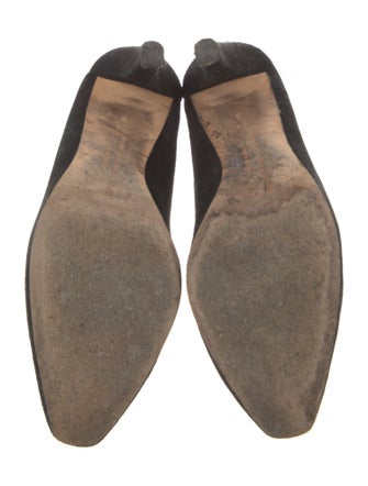 Diane von Furstenberg Suede Mesh Accents Pumps