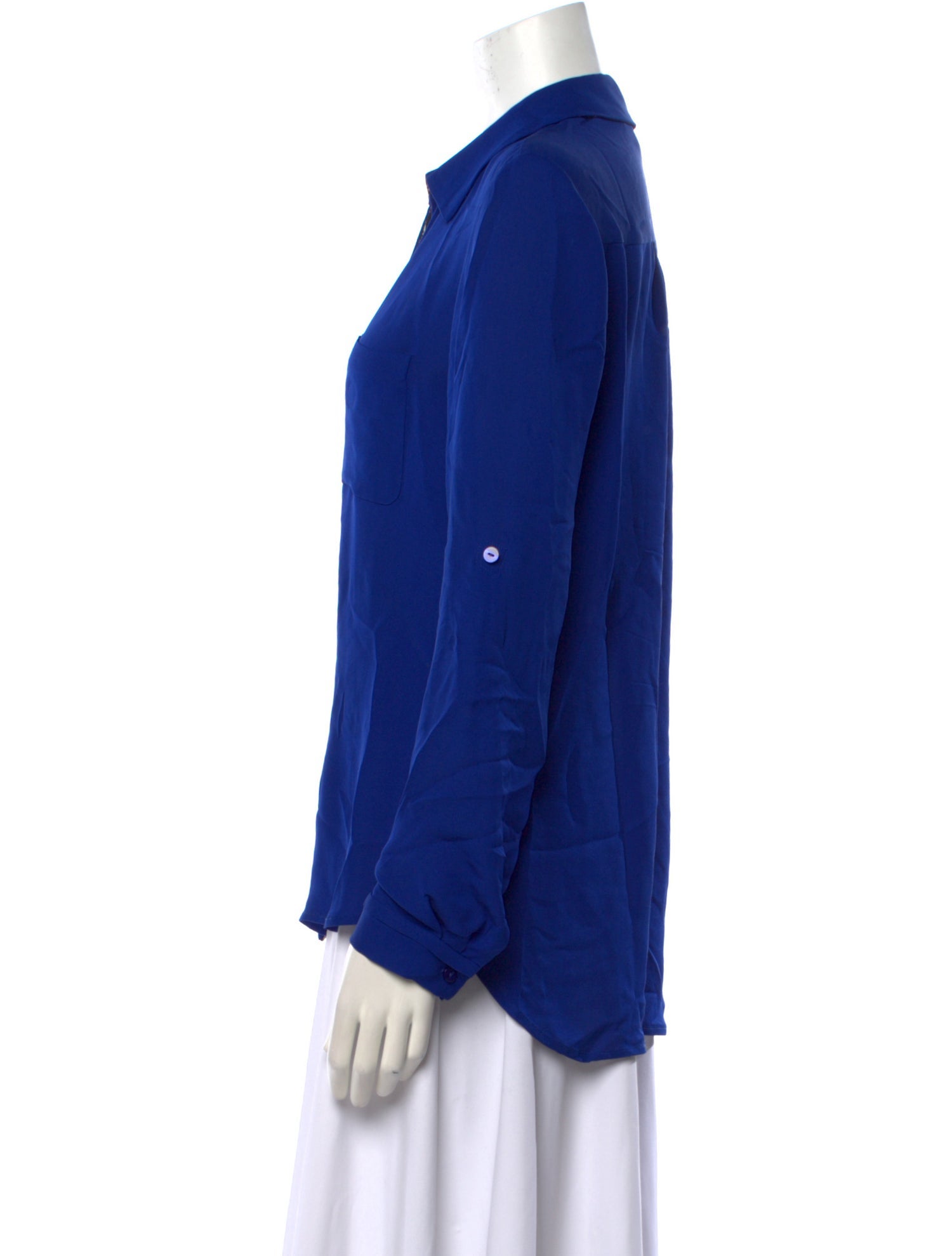 Diane von Furstenberg Silk Long Sleeve Blouse