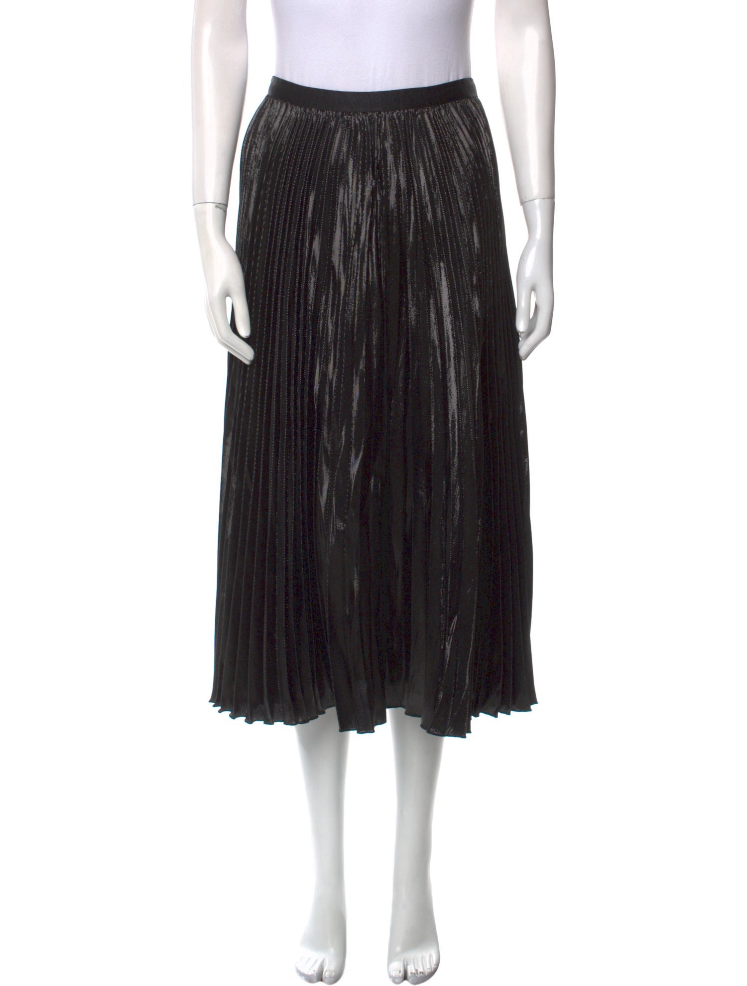 Diane von Furstenberg Pleated Accents Midi Length Skirt w/ Tags