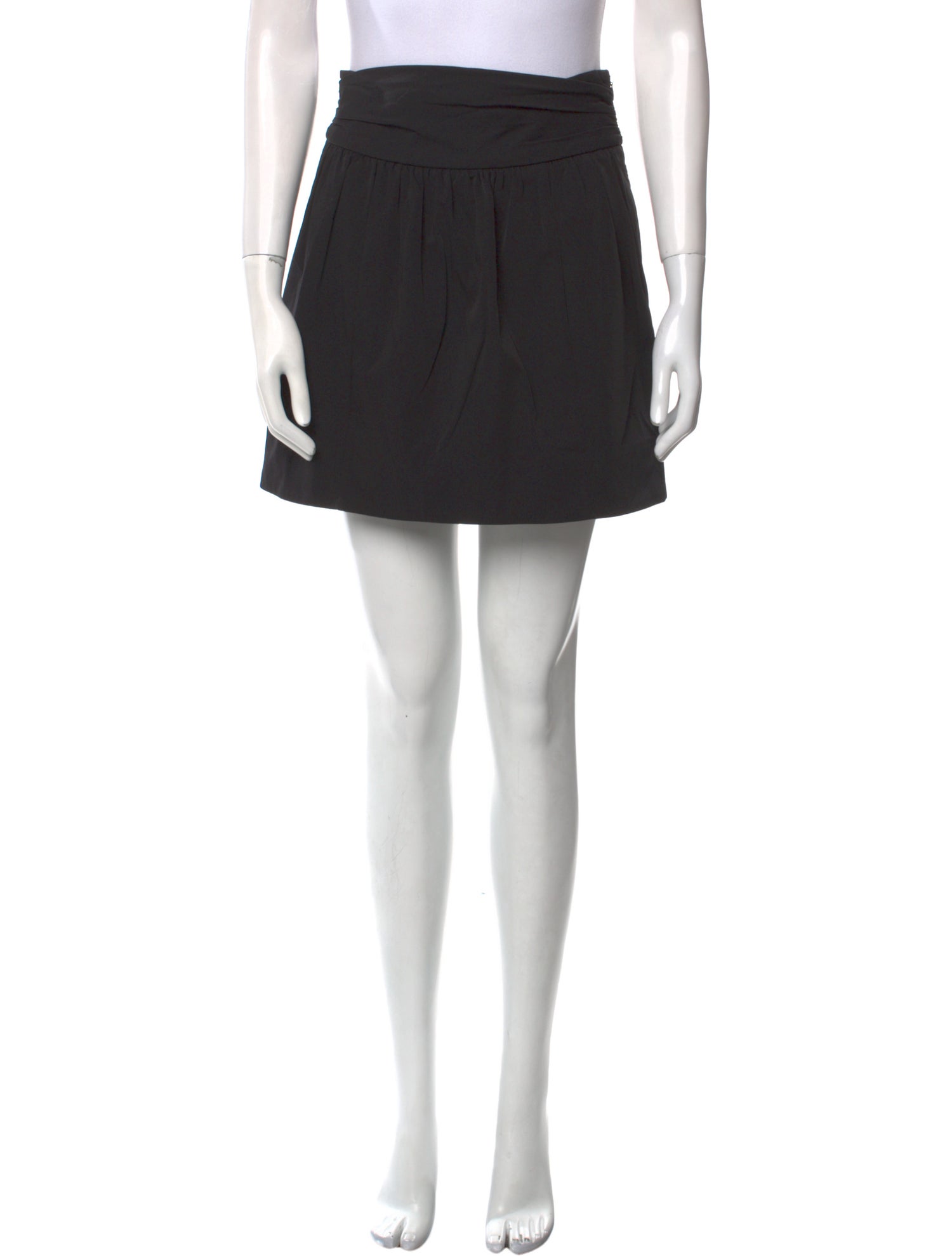 Diane von Furstenberg Pleated Accents Mini Skirt