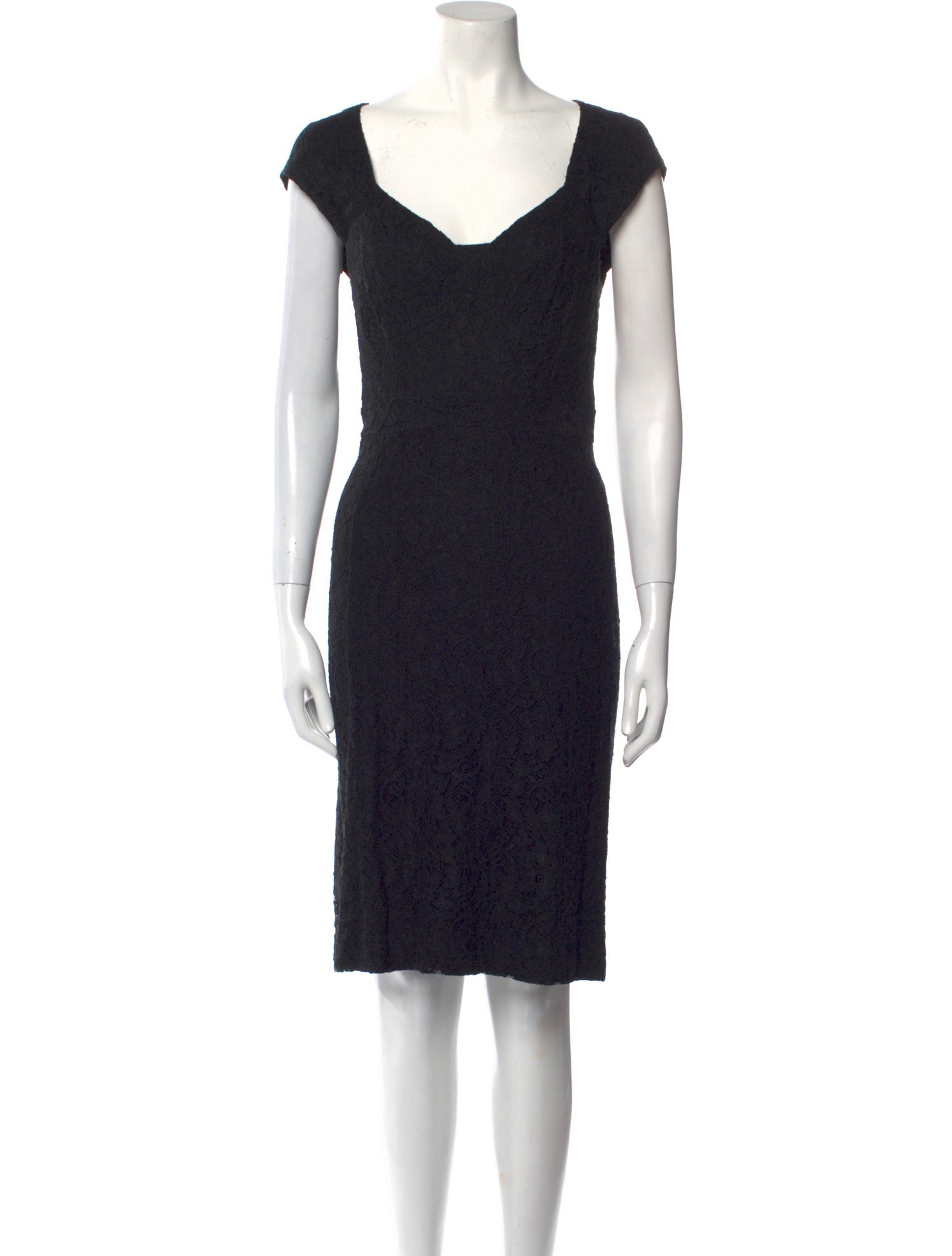 Diane von Furstenberg Square Neckline Knee-Length Dress