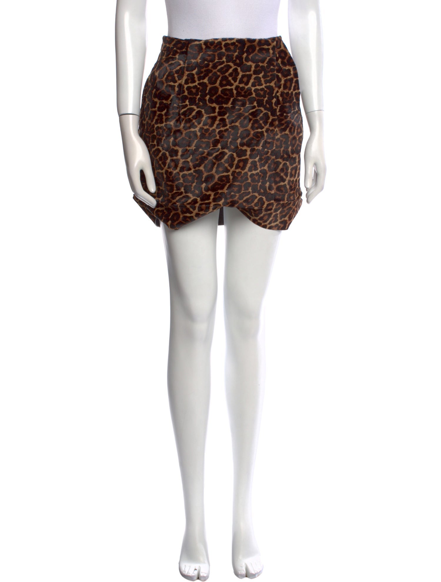 Diane von Furstenberg Calf Hair Mini Skirt