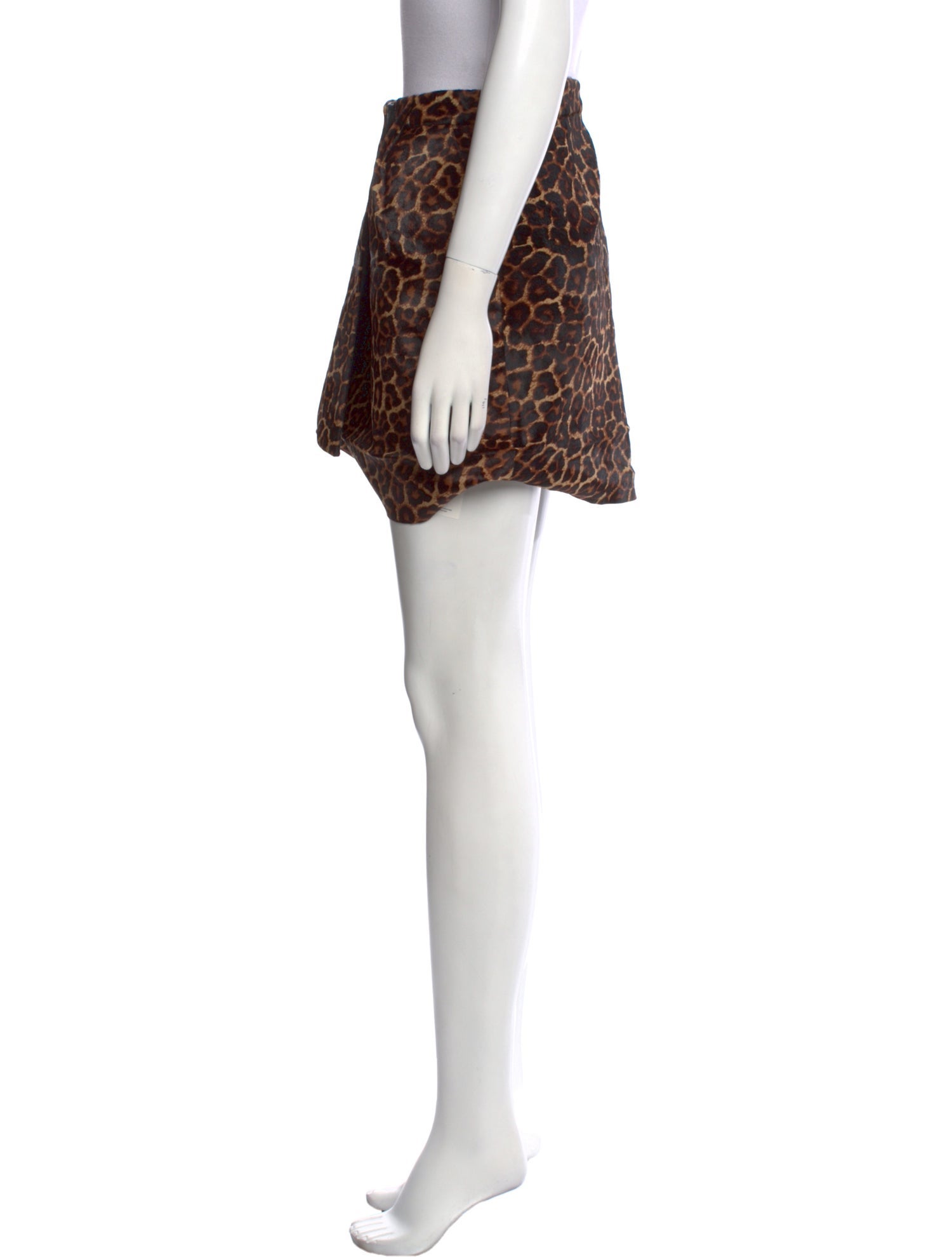 Diane von Furstenberg Calf Hair Mini Skirt