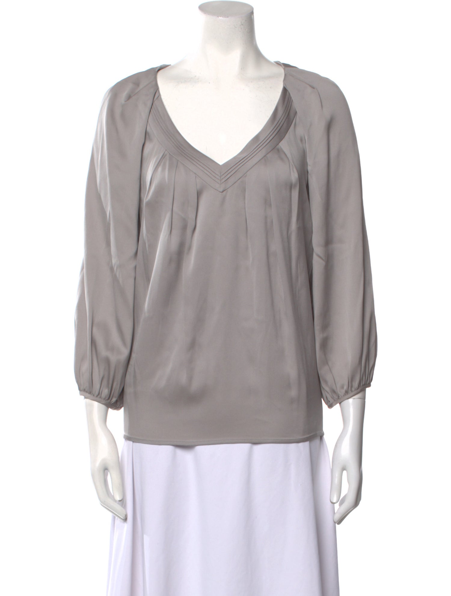 Diane von Furstenberg Silk V-Neck Blouse w/ Tags