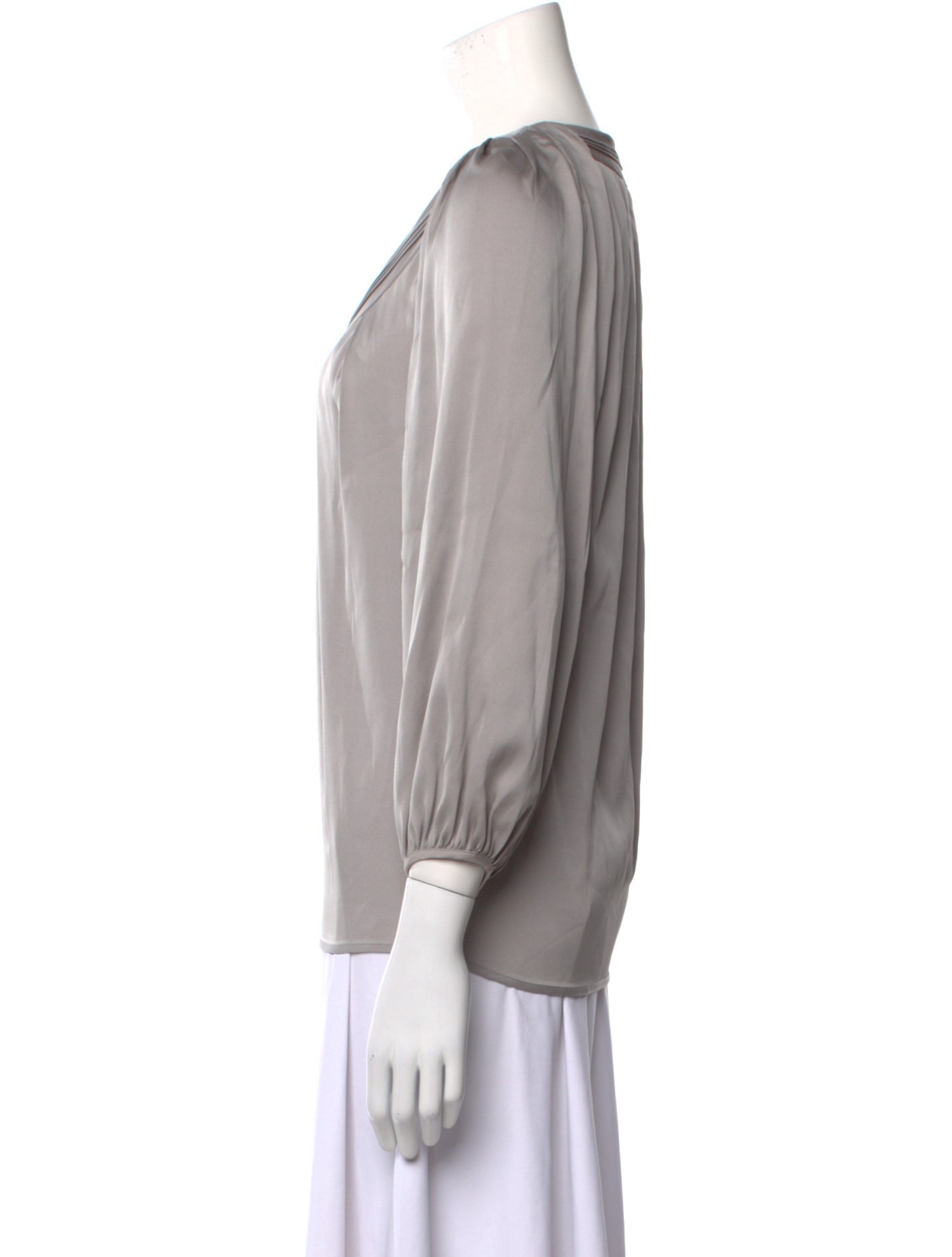 Diane von Furstenberg Silk V-Neck Blouse w/ Tags