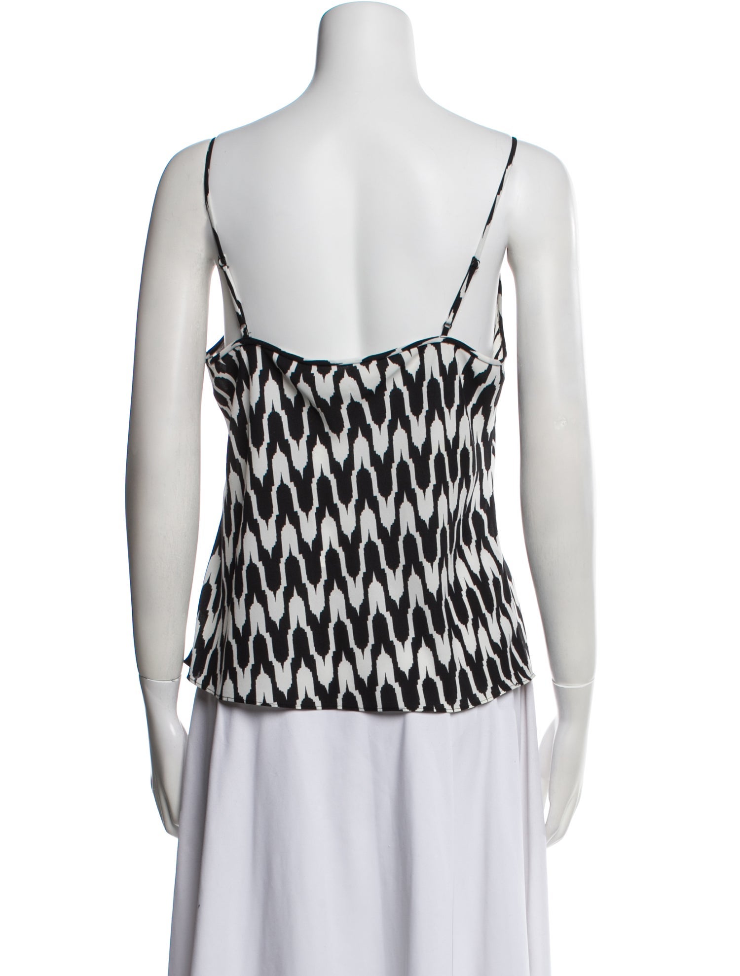 Diane von Furstenberg Printed Scoop Neck Top