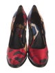 Diane von Furstenberg Satin Printed Pumps