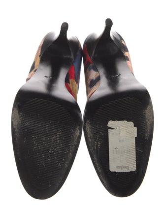 Diane von Furstenberg Satin Printed Pumps