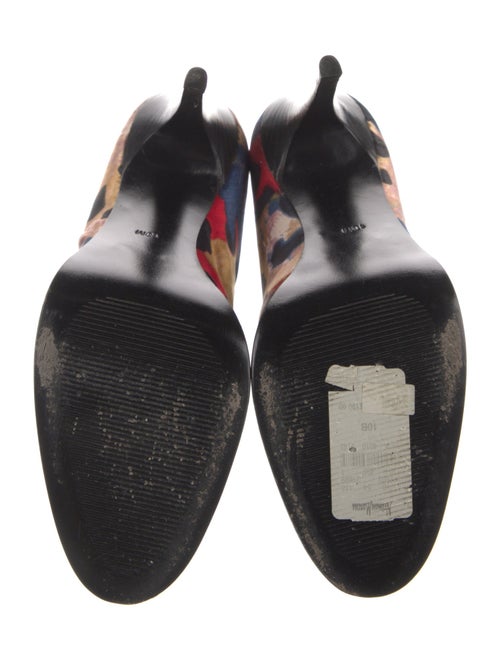 Diane von Furstenberg Satin Printed Pumps