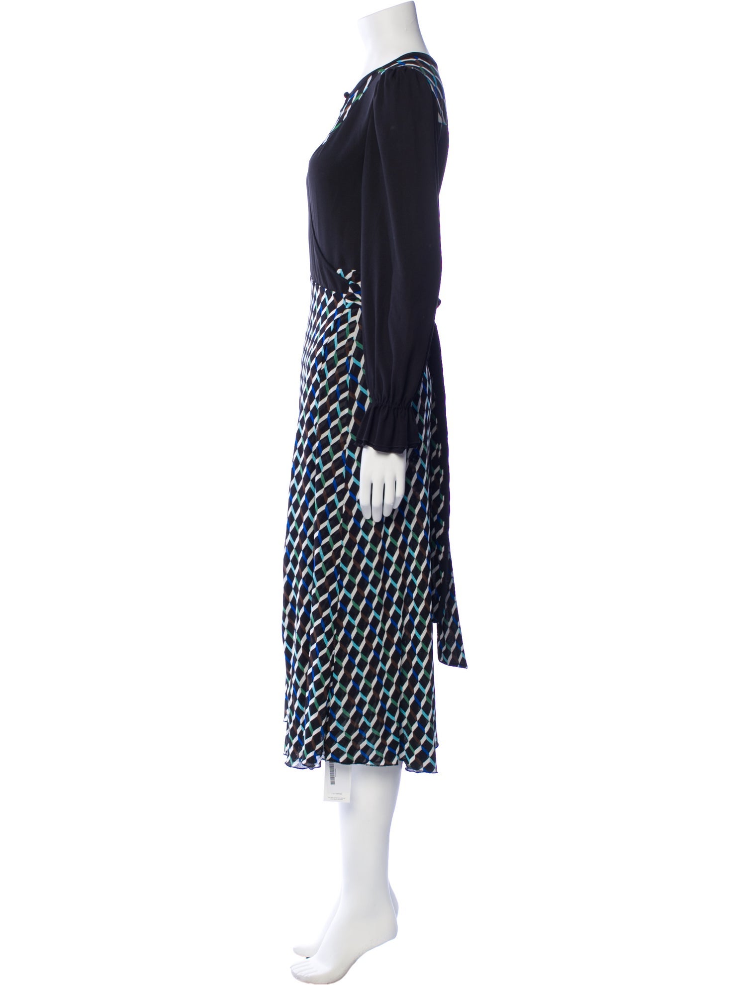 Diane von Furstenberg Printed Midi Length Dress