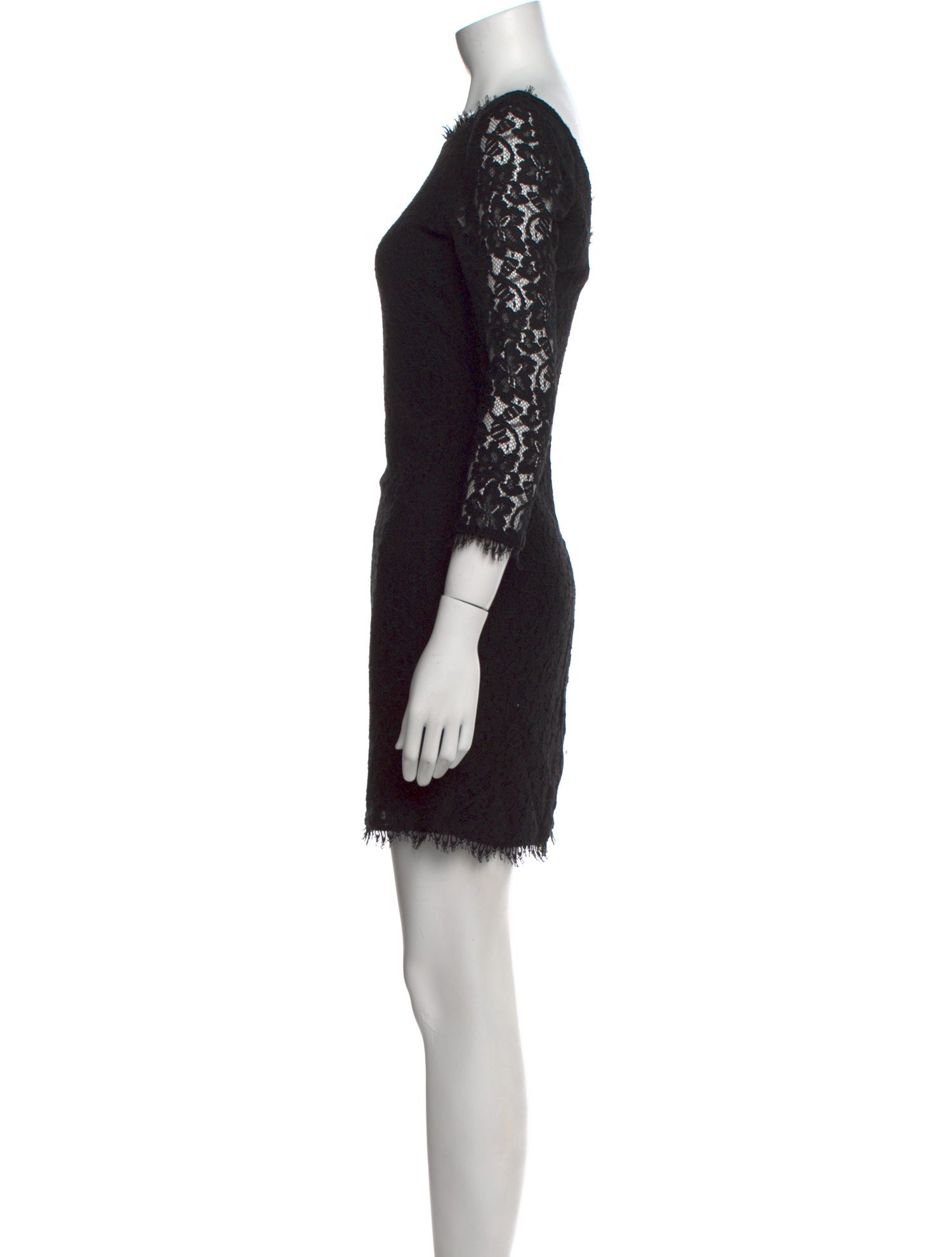Diane von Furstenberg Lace Pattern Mini Dress