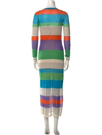 Diane von Furstenberg Striped Long Dress