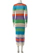 Diane von Furstenberg Striped Long Dress