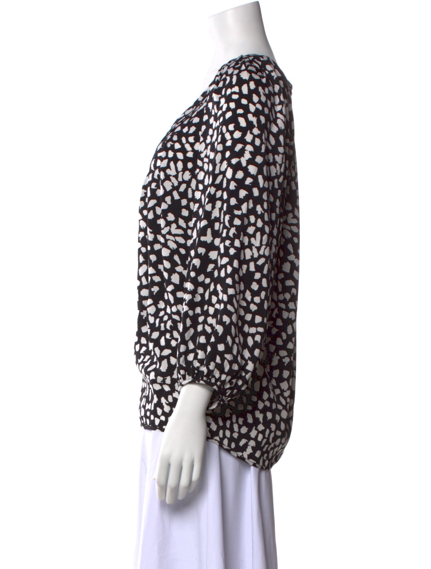 Diane von Furstenberg Silk Printed Blouse