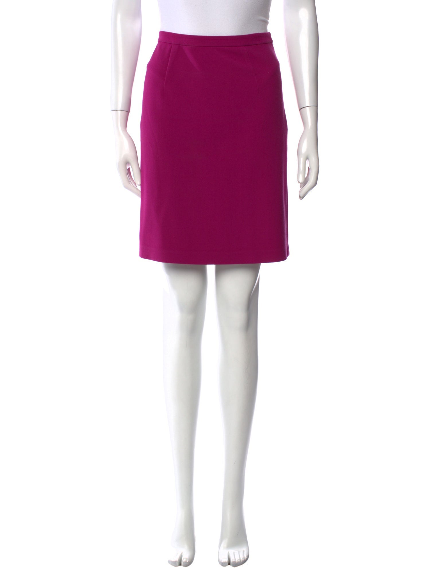 Diane von Furstenberg Pleated Accents Knee-Length Skirt
