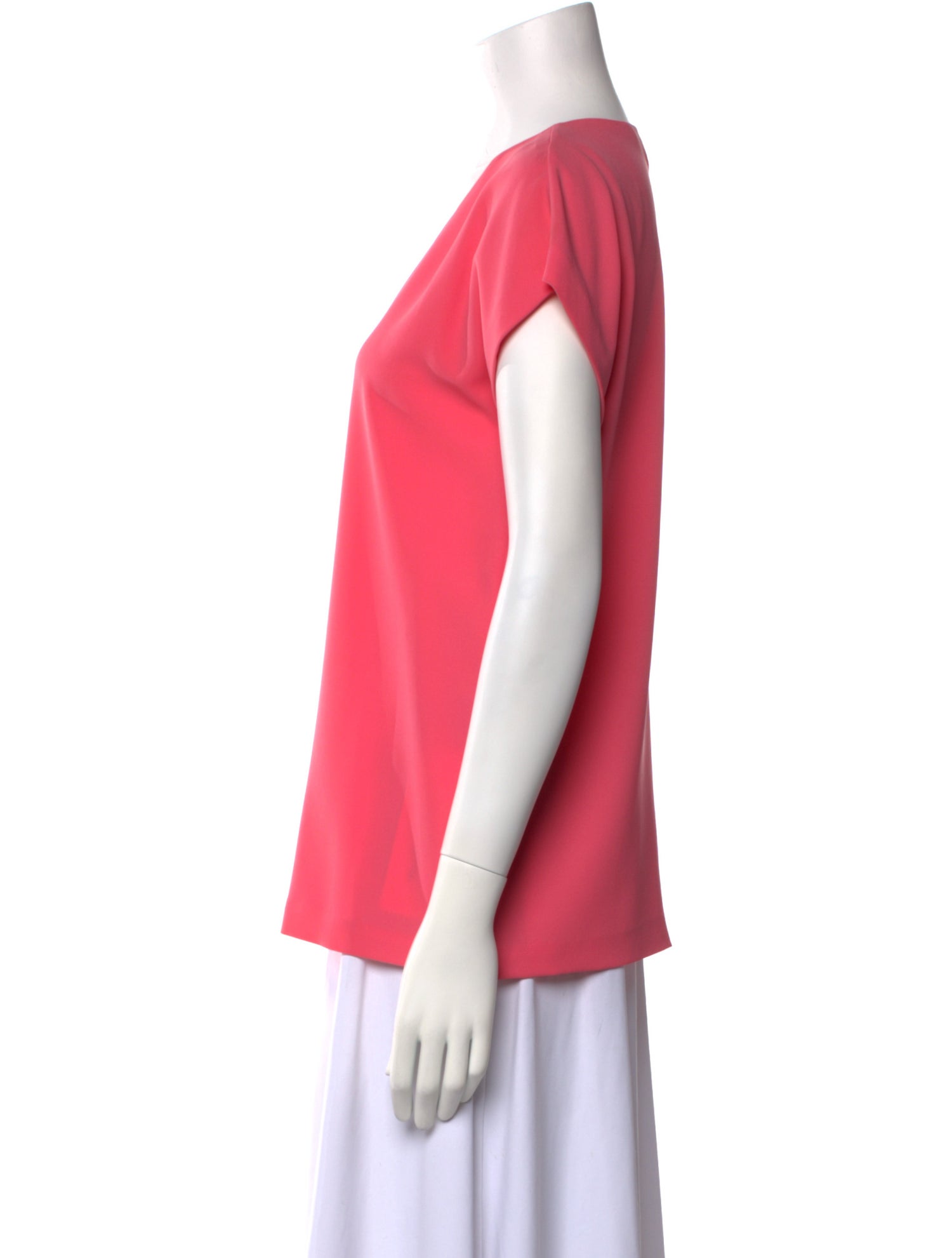 Diane von Furstenberg Scoop Neck Short Sleeve T-Shirt