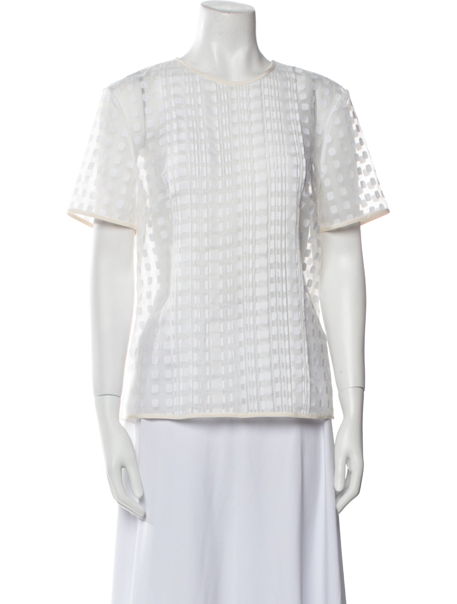 Diane von Furstenberg Crew Neck Short Sleeve Top w/ Tags