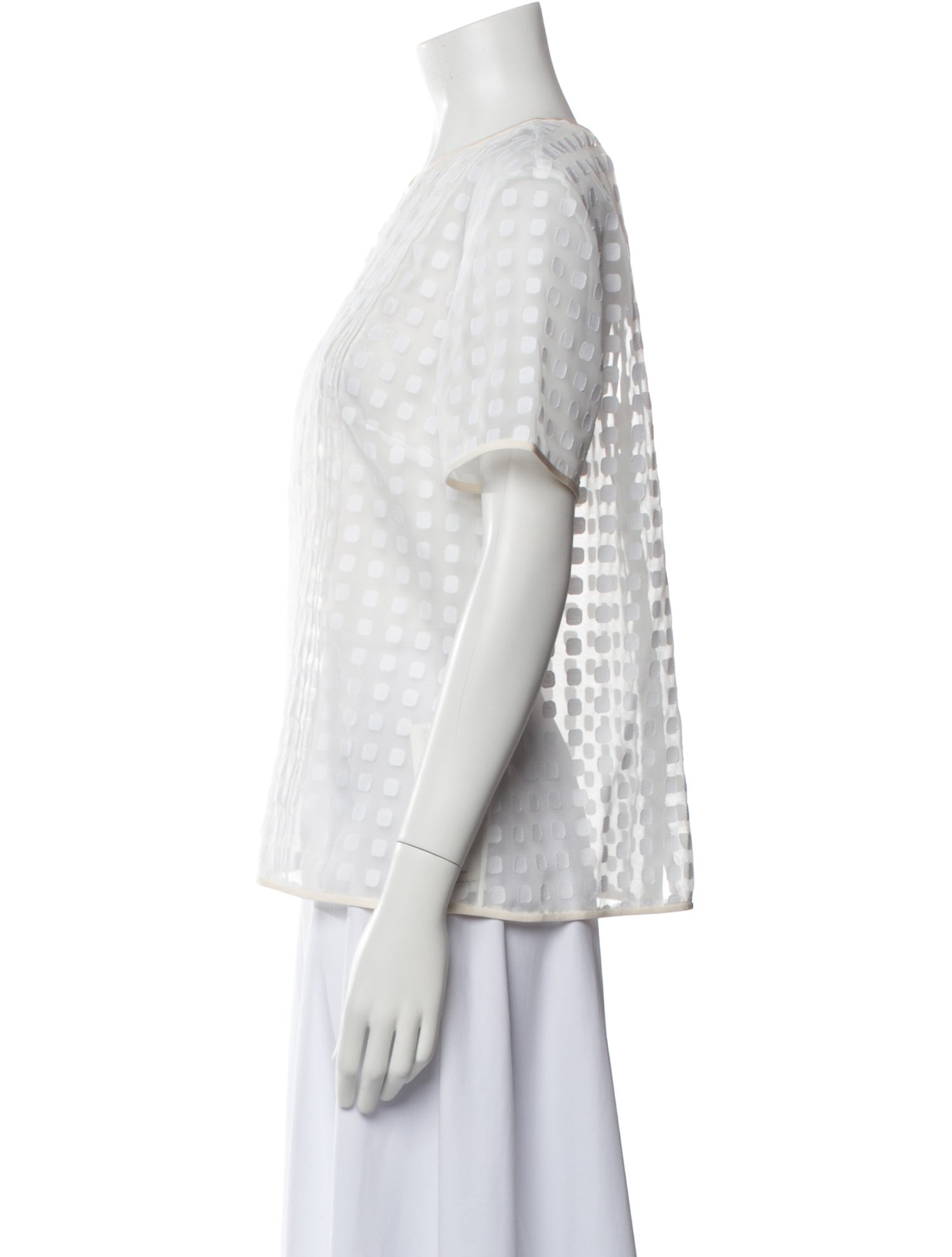 Diane von Furstenberg Crew Neck Short Sleeve Top w/ Tags