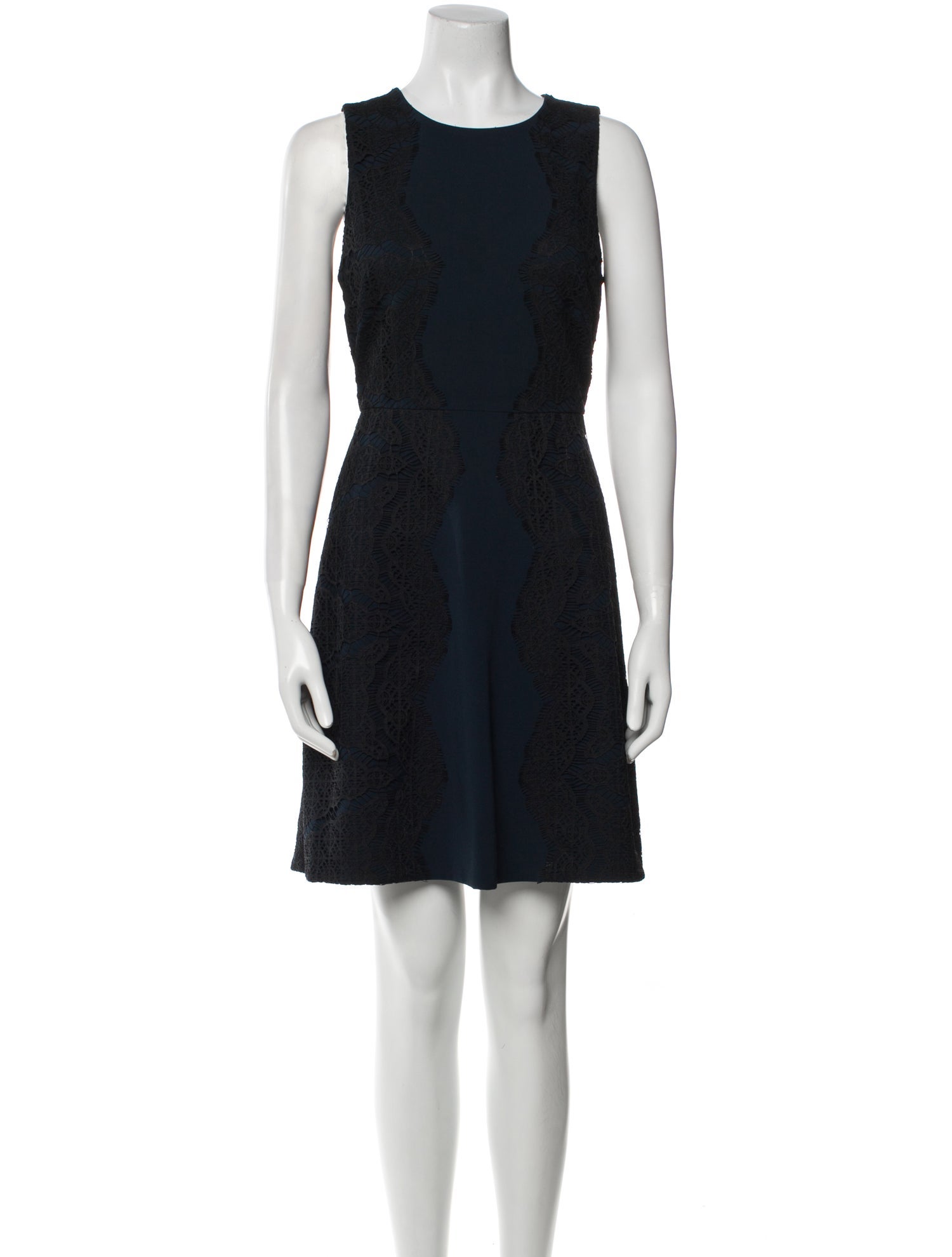 Diane von Furstenberg Lace Pattern Mini Dress