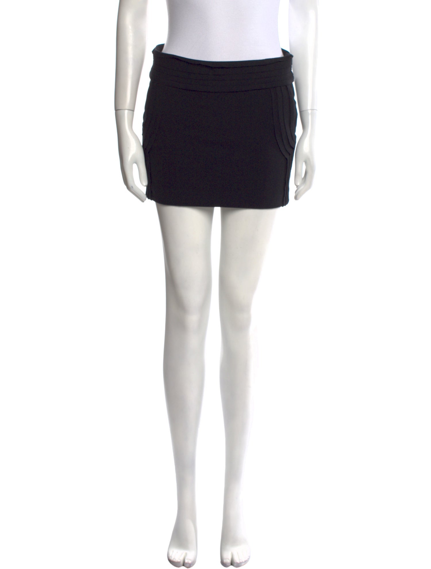 Diane von Furstenberg Pleated Accents Mini Skirt