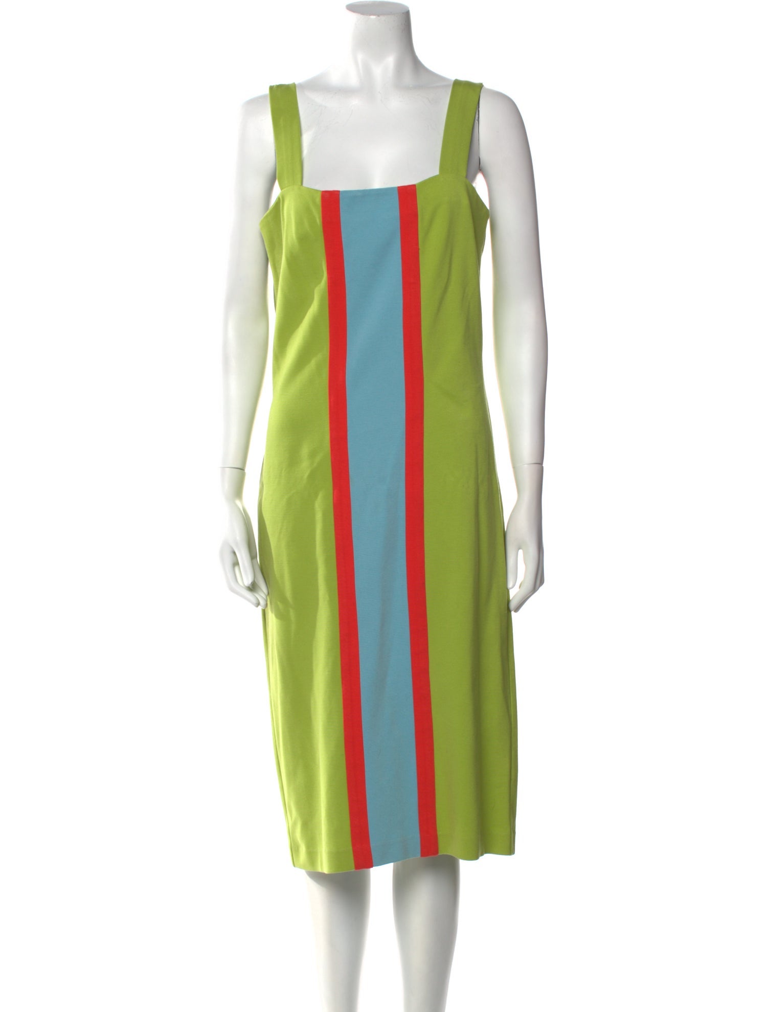 Diane von Furstenberg Striped Midi Length Dress