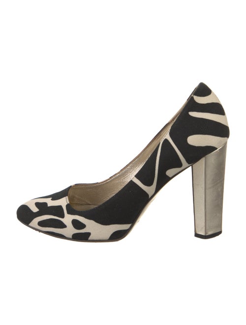 Diane von Furstenberg Canvas Printed Pumps